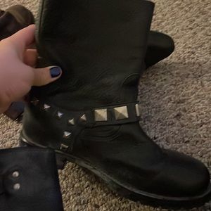 Frye Boots, black grommet, gently worn.